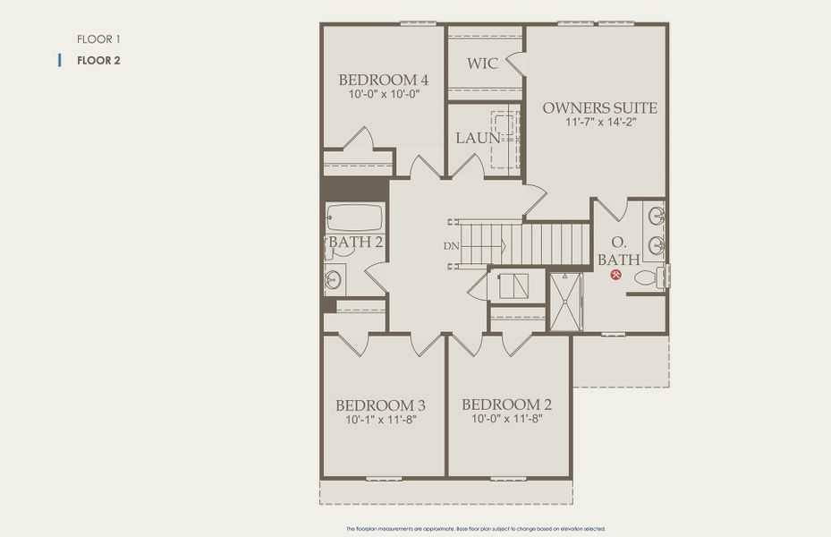 Pierce Floor Plan, Quick Move-In Home, Floor 2