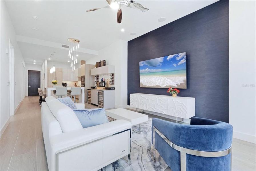 Furnished interior view inside a new home in , Sarasota (Image 7). Furnished interior view inside a new home in , Sarasota (Image 7).