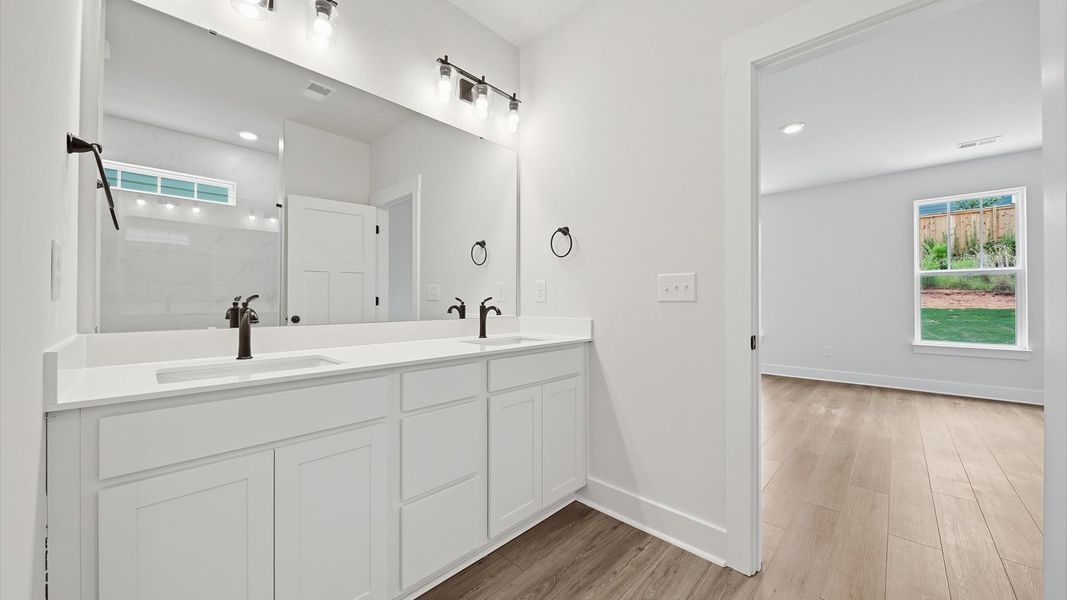 Furnished interior view inside a new home in Creeks at Midway, Anderson (Image 24).