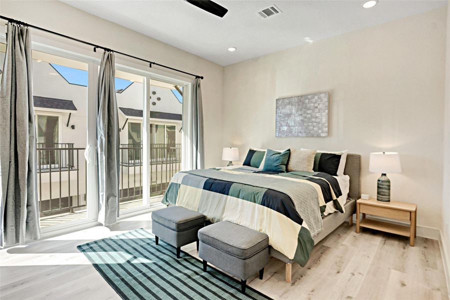 Furnished interior view inside a new home in , Houston (Image 9).