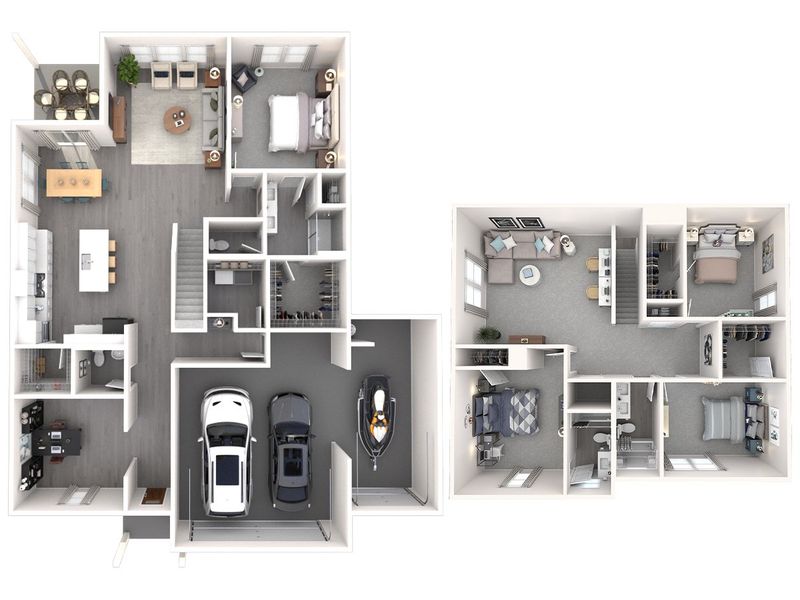 2D floor plan layout of this home in Briarcreek - Bronze Series, Antioch, TN (Image 3). 2D floor plan layout of this home in Briarcreek - Bronze Series, Antioch, TN (Image 3).