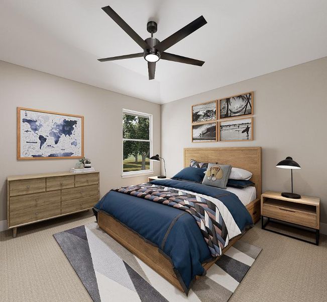 Representative furnished interior of a home built from the Walker by Tri Pointe Homes in Carriage Collection at Painted Tree, McKinney (Image 14).
