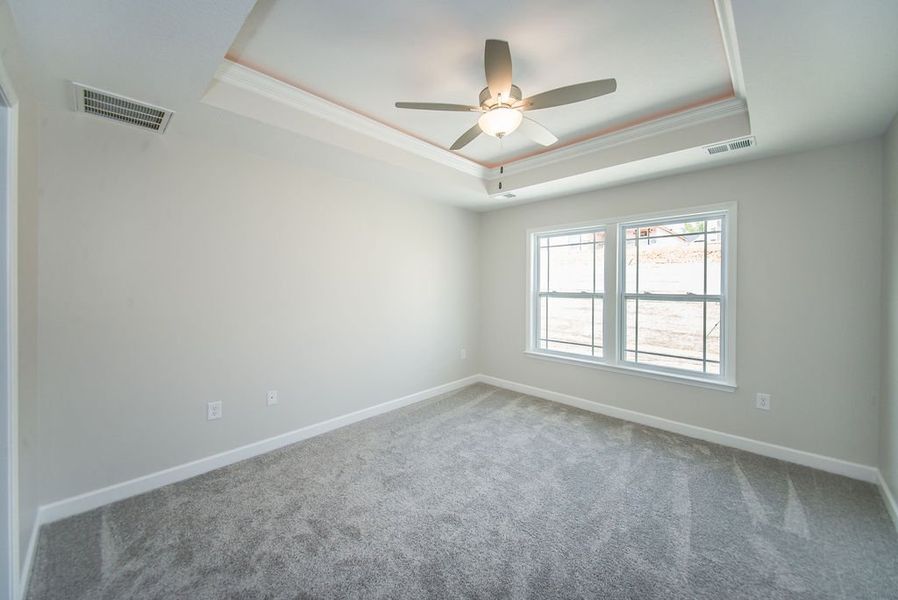 Representative unfurnished interior of a home built from the Quincy by Enchanted Homes in Lonesome Dove, San Antonio (Image 37).