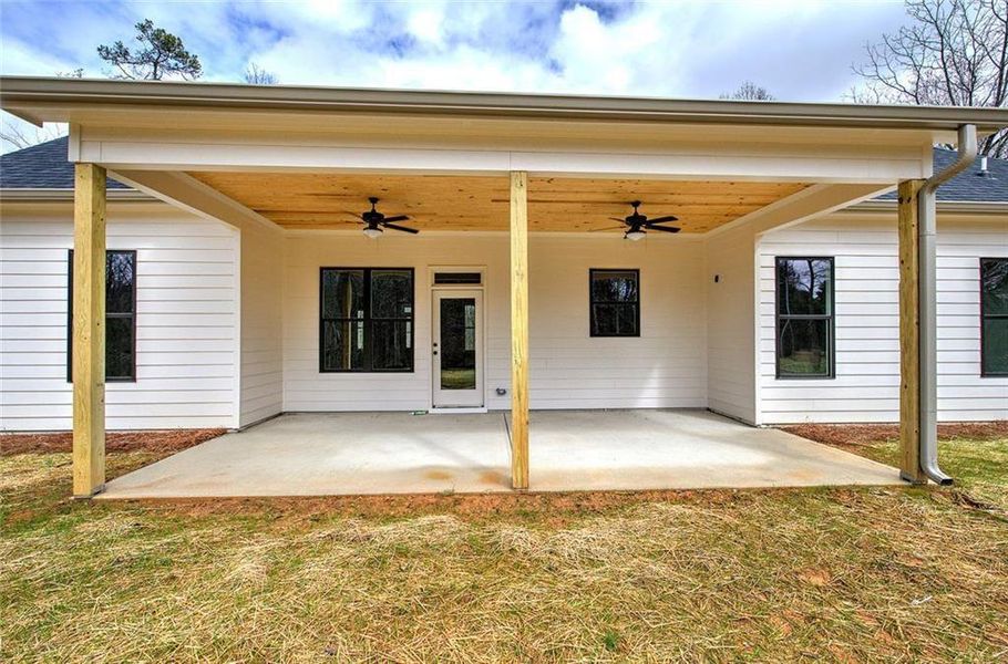 Exterior details and patio area of a home in , Rockmart (Image 19). Exterior details and patio area of a home in , Rockmart (Image 19).