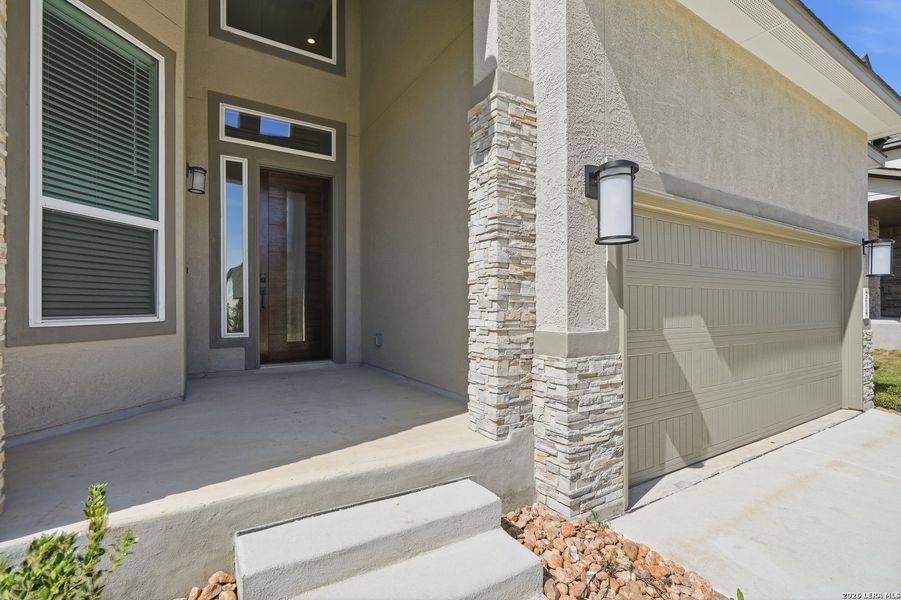 Exterior details and patio area of a home in Buffalo Crossing, Cibolo (Image 26).