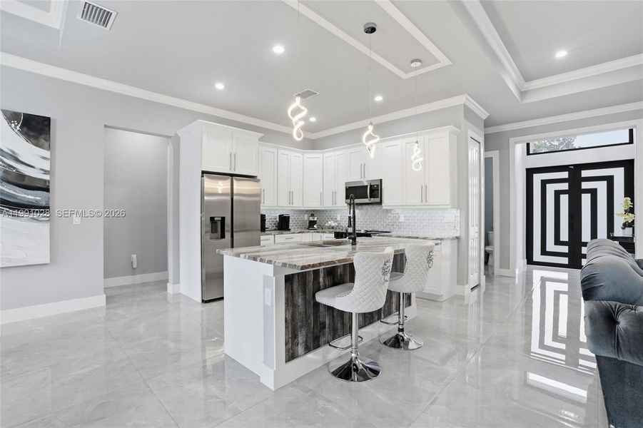 Furnished interior view inside a new home in , Naples (Image 5).