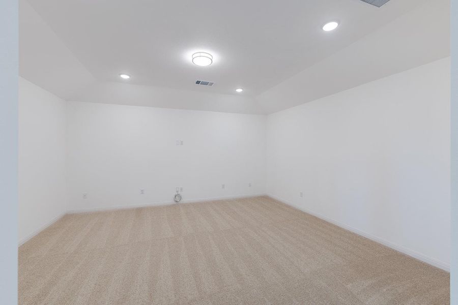 Spacious, unfurnished interior of a new home in Lariat - 80', Liberty Hill (Image 25). Spacious, unfurnished interior of a new home in Lariat - 80', Liberty Hill (Image 25).