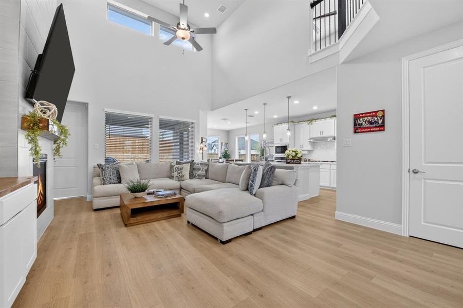 Furnished interior view inside a new home in South Oak, Lakewood Village (Image 10).