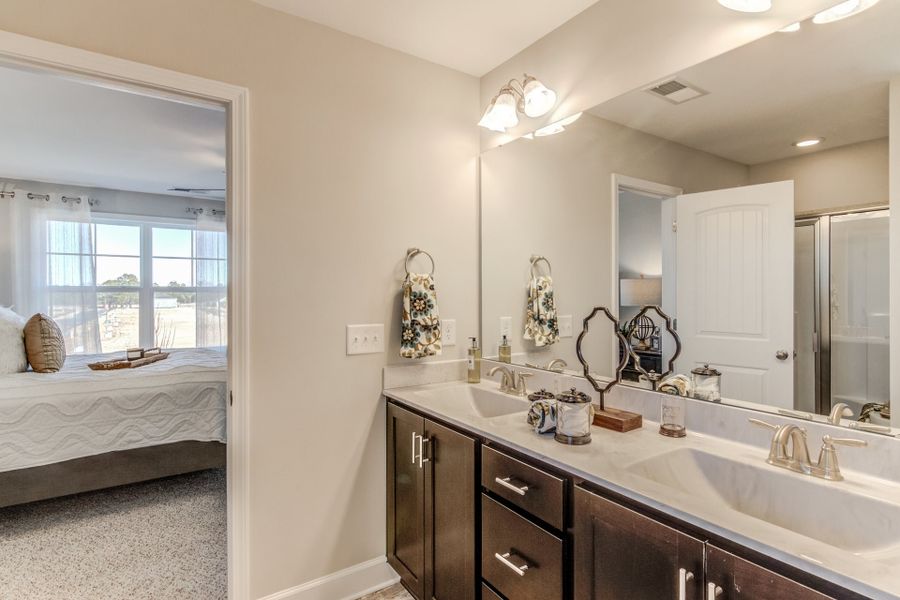 Representative furnished interior of a home built from the Drayton by Caviness & Cates Communities in Maggie Way, Wendell (Image 40).