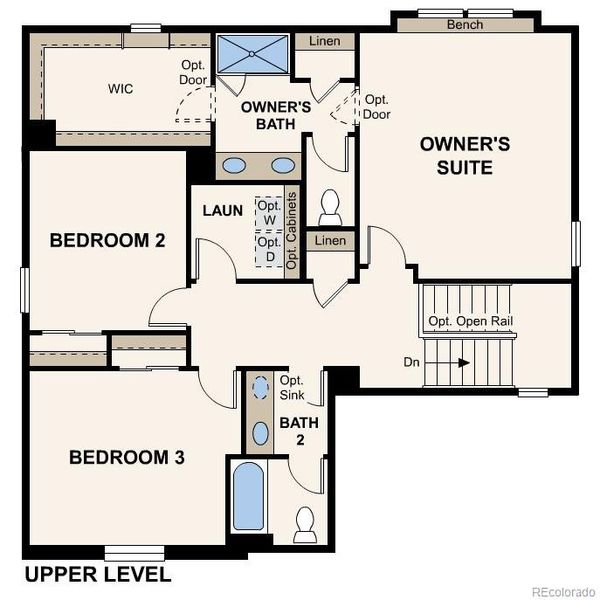 2D floor plan layout of this home in Bella Vista, Lochbuie, CO (Image 2). 2D floor plan layout of this home in Bella Vista, Lochbuie, CO (Image 2).