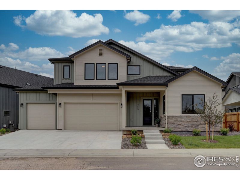 Established landscaping + oversized garage