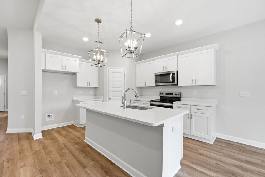 Furnished interior view inside a new home in Southern Charm, Crestview (Image 9).