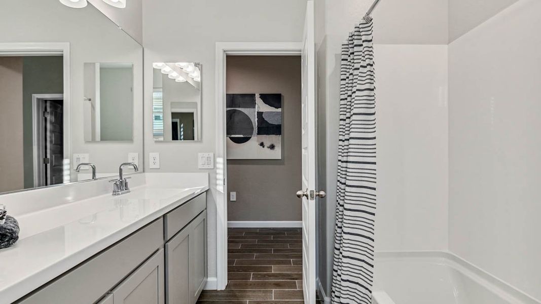 Furnished interior view inside a new home in Desert Moon Estates, Buckeye (Image 26).