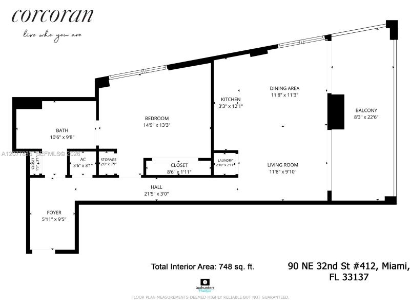 2D floor plan layout of this home in , Miami, FL (Image 4).