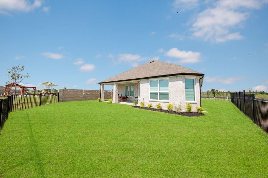 Exterior details and patio area of a home in River Ranch, Dayton (Image 24). Exterior details and patio area of a home in River Ranch, Dayton (Image 24).