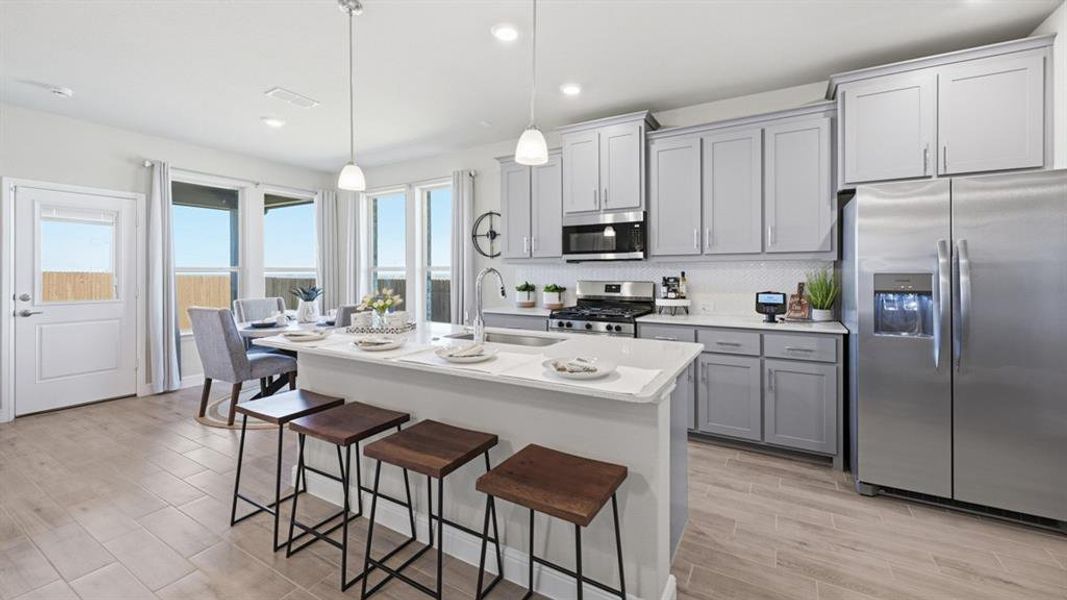 Furnished interior view inside a new home in Eagle Creek, Denton (Image 34).