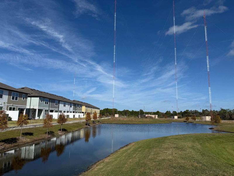 Scenic community pond