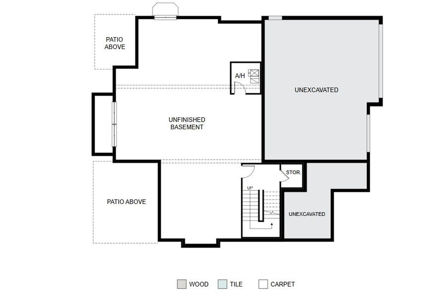 2D floor plan layout for the Willow by Work Shop Colorado in Signature at Crystal Valley, Castle Rock, CO (Image 3). 2D floor plan layout for the Willow by Work Shop Colorado in Signature at Crystal Valley, Castle Rock, CO (Image 3).