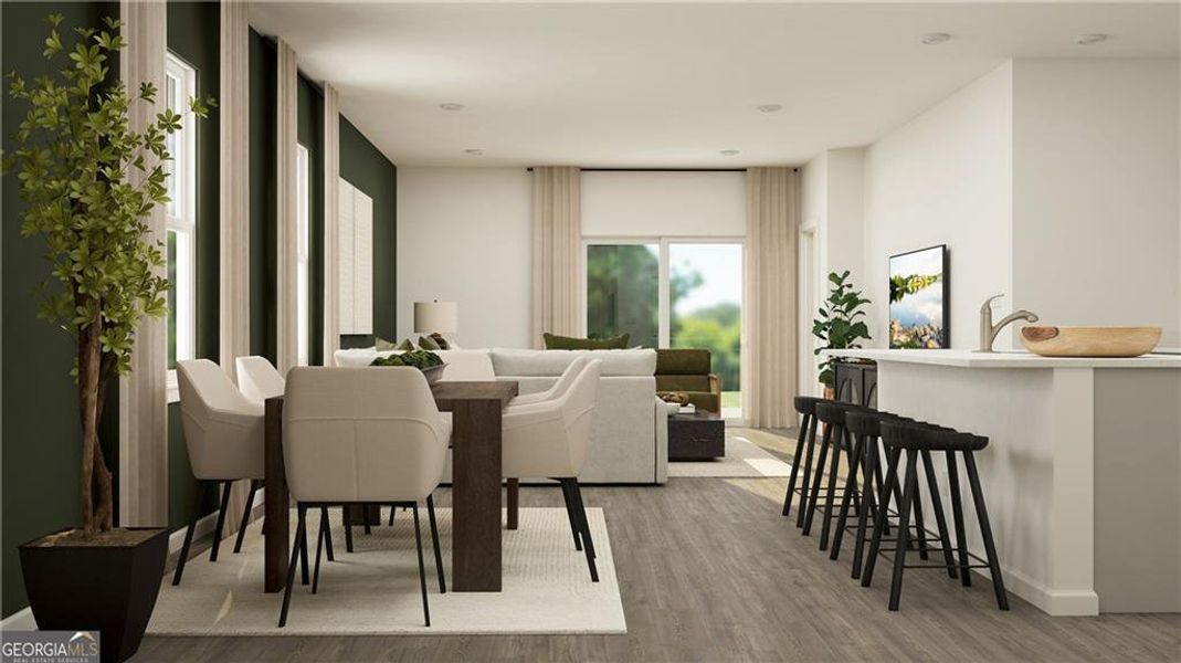 Furnished interior view inside a new home in Millers Pointe, Conyers (Image 4).