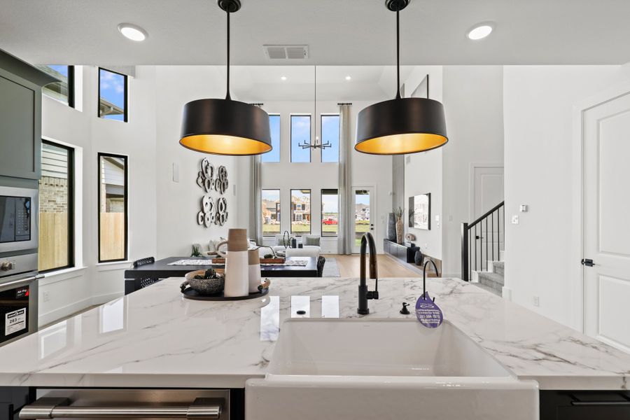 Furnished interior view inside a new home in Harvest Green 50', Richmond (Image 27).
