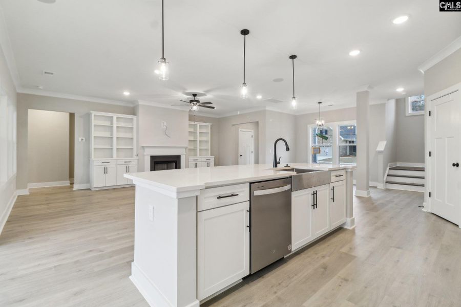 Furnished interior view inside a new home in Collins Cove, Chapin (Image 5). Furnished interior view inside a new home in Collins Cove, Chapin (Image 5).
