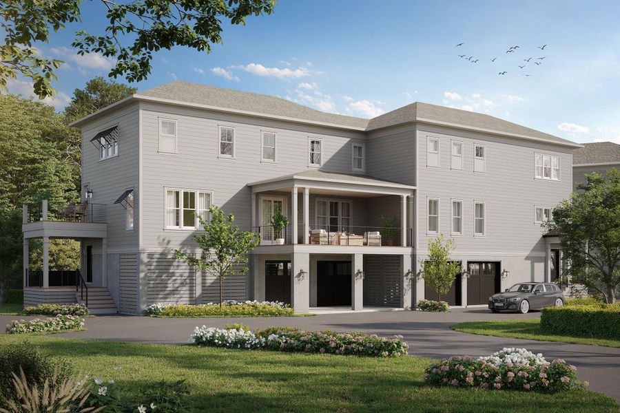 Front exterior of a new home in , Seabrook Island, SC, highlighting curb appeal (Image 8).