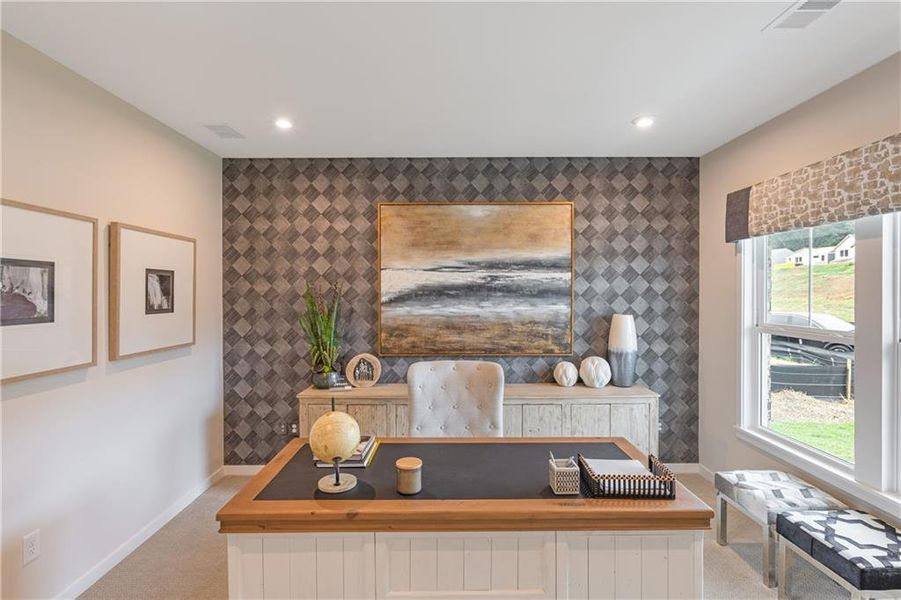 Furnished interior view inside a new home in Crossvine Estates, Braselton (Image 6). Furnished interior view inside a new home in Crossvine Estates, Braselton (Image 6).