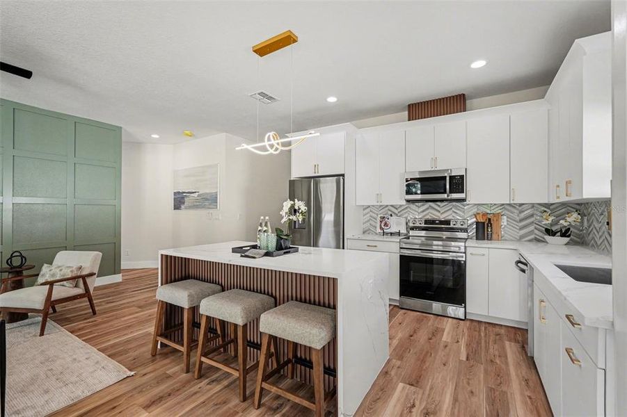 Furnished interior view inside a new home in , Tampa (Image 19).