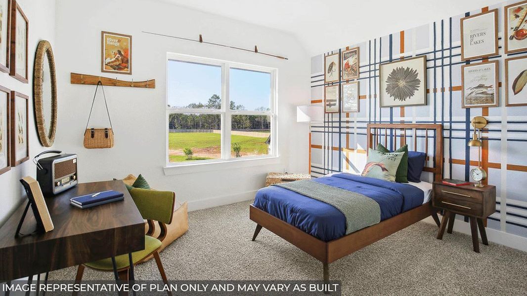 Representative furnished interior of a home built from the Sonoma by D.R. Horton in Riverside Estates, Mont Belvieu (Image 25).