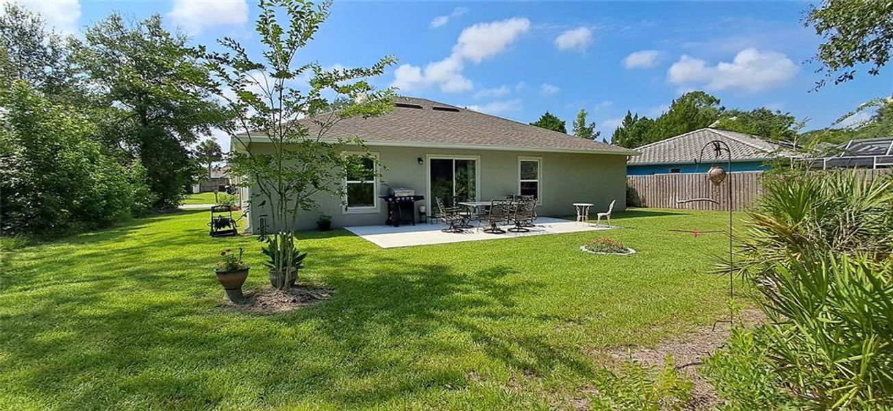 Exterior details and patio area of a home in , Palm Coast (Image 26). Exterior details and patio area of a home in , Palm Coast (Image 26).