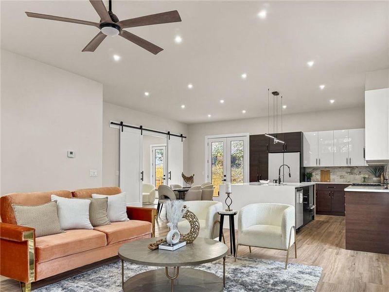 Furnished interior view inside a new home in , Atlanta (Image 4).