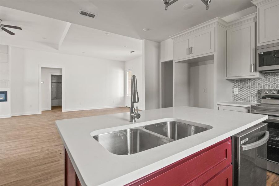 Furnished interior view inside a new home in , Pittsburg (Image 7). Furnished interior view inside a new home in , Pittsburg (Image 7).