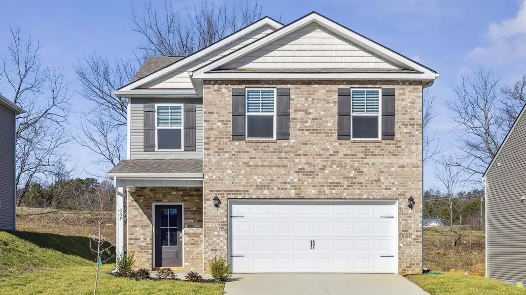 Representative exterior photo of a completed home built from the Edmon by D.R. Horton in Clearwater Springs, Johnson City, TN (Image 1). Representative exterior photo of a completed home built from the Edmon by D.R. Horton in Clearwater Springs, Johnson City, TN (Image 1).