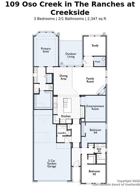 2D floor plan layout of this home in The Ranches at Creekside, Boerne, TX (Image 2). 2D floor plan layout of this home in The Ranches at Creekside, Boerne, TX (Image 2).