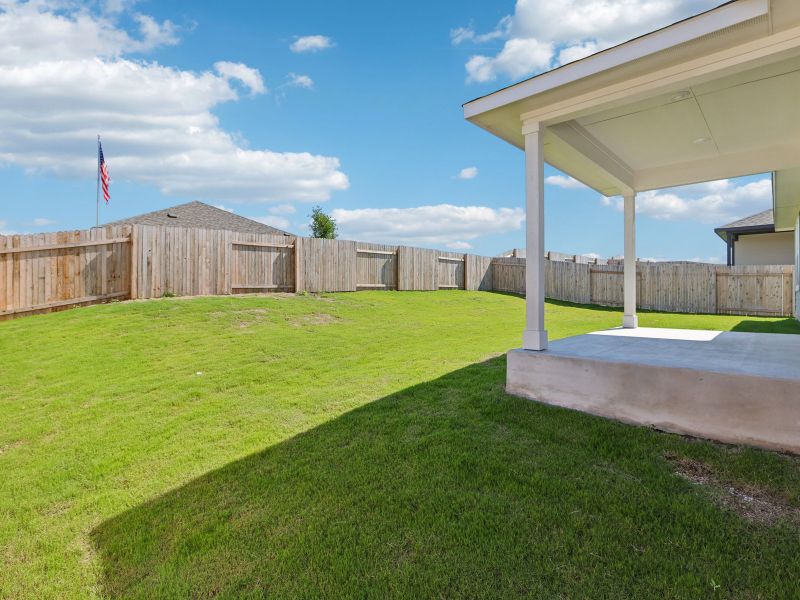 Exterior details and patio area of a home in Creekfall, Burnet (Image 2). Exterior details and patio area of a home in Creekfall, Burnet (Image 2).