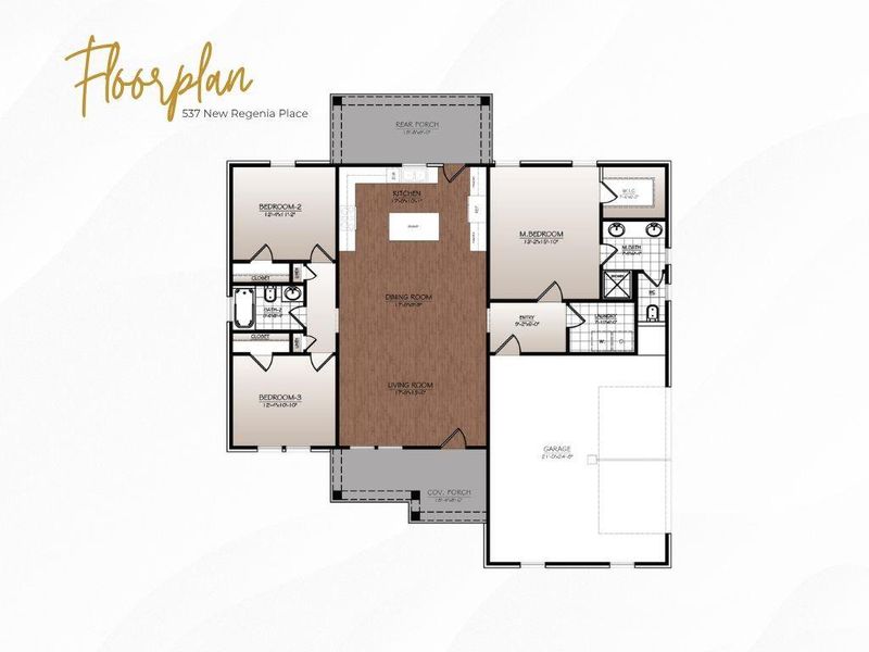 2D floor plan layout of this home in , Holly Hill, SC (Image 2). 2D floor plan layout of this home in , Holly Hill, SC (Image 2).