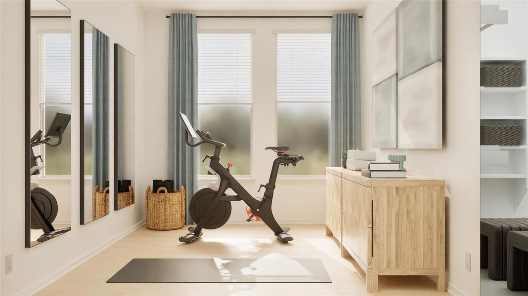 Furnished interior view inside a new home in Cotton Brook, Hutto (Image 29). Furnished interior view inside a new home in Cotton Brook, Hutto (Image 29).