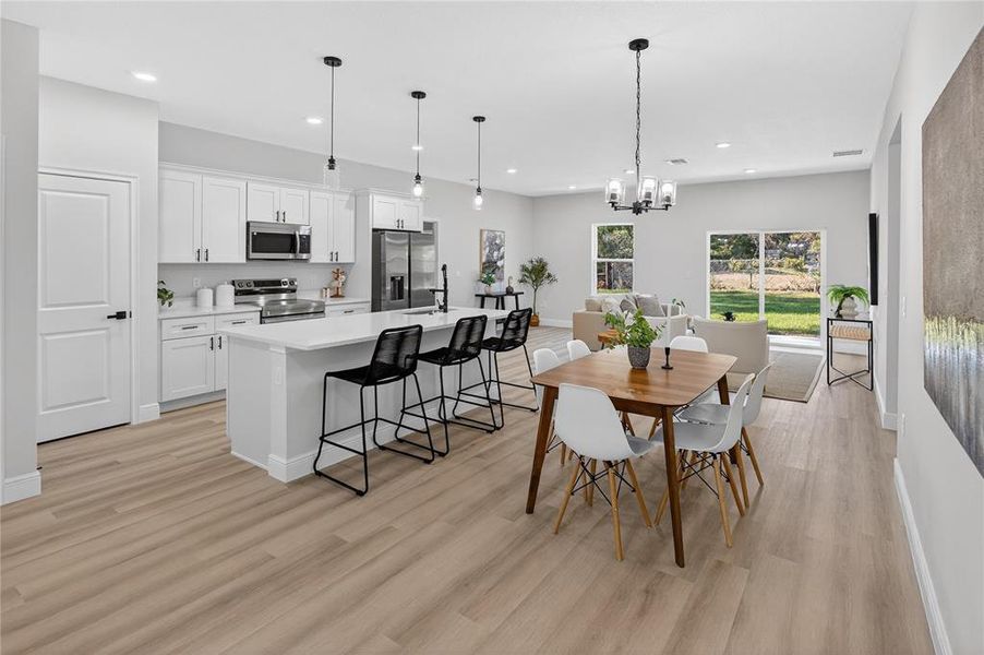 Furnished interior view inside a new home in , Dunnellon (Image 14).