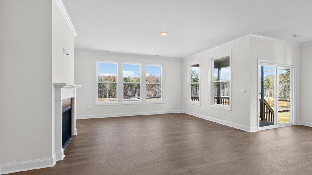 Representative unfurnished interior of a home built from the Hartwell by D.R. Horton in The Estates Park, Apex (Image 24).
