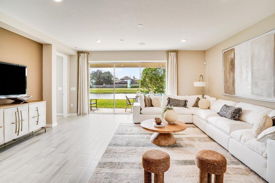 Furnished interior view inside a new home in Ardisia Park, New Smyrna Beach (Image 15).