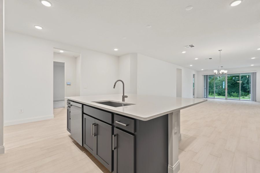 Furnished interior view inside a new home in Tamarack at Two Rivers, Zephyrhills (Image 9).