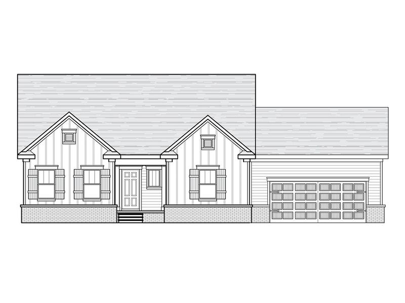 Representative exterior photo of a completed home built from the GX Linden by Regent Homes in Sugar Creek, Mount Pleasant, TN (Image 4).