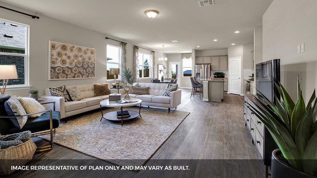 Furnished interior view inside a new home in Southgrove, Kyle (Image 17).