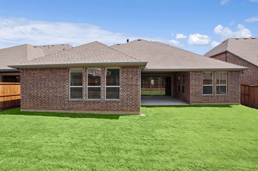Exterior details and patio area of a home in Sterling Greene, Arlington (Image 3). Exterior details and patio area of a home in Sterling Greene, Arlington (Image 3).