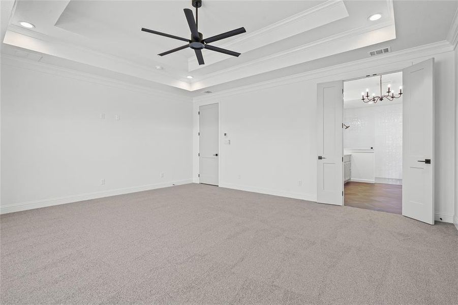 Spacious, unfurnished interior of a new home in Panther Creek Estates, Aledo (Image 36). Spacious, unfurnished interior of a new home in Panther Creek Estates, Aledo (Image 36).