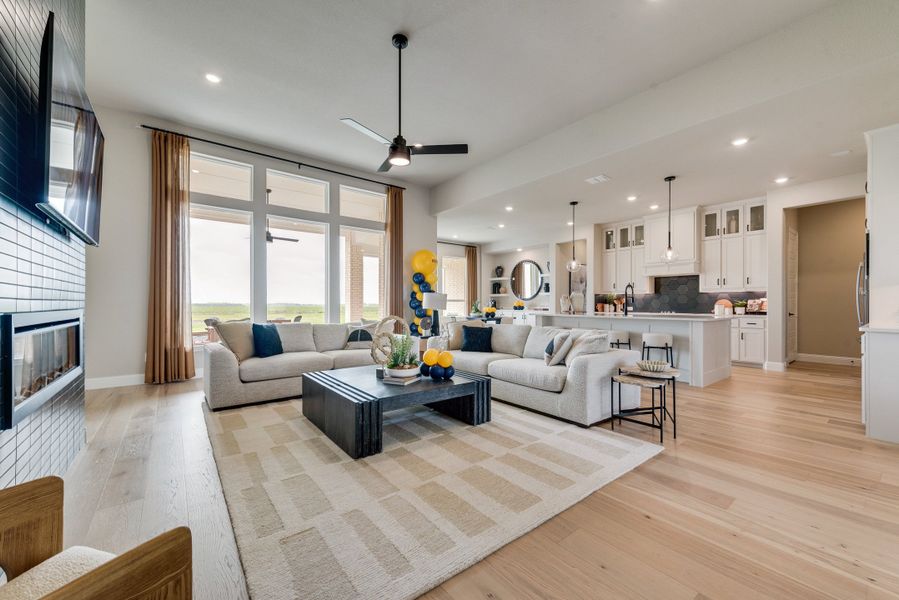 Representative furnished interior of a home built from the Concept 2978 by Landsea Homes in Pecan Acres, Red Oak (Image 7).