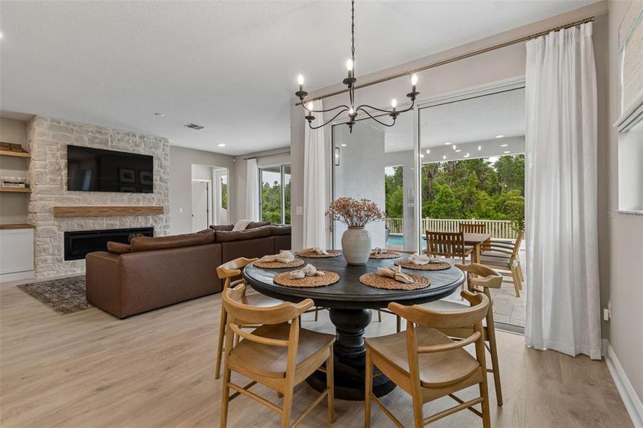 Furnished interior view inside a new home in Whispering Oaks Preserve, Wesley Chapel (Image 16).