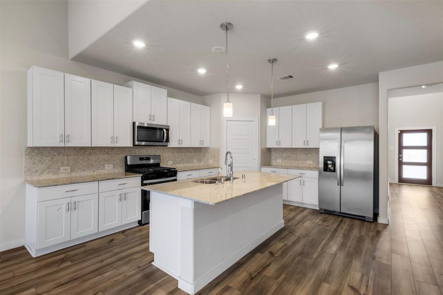 This open concept kitchen is a chef's dream