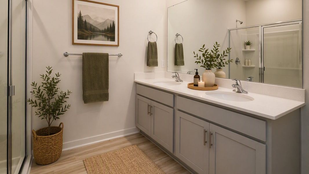 Representative furnished interior of a home built from the Aria by D.R. Horton in Valley View, Waynesville (Image 12). Representative furnished interior of a home built from the Aria by D.R. Horton in Valley View, Waynesville (Image 12).