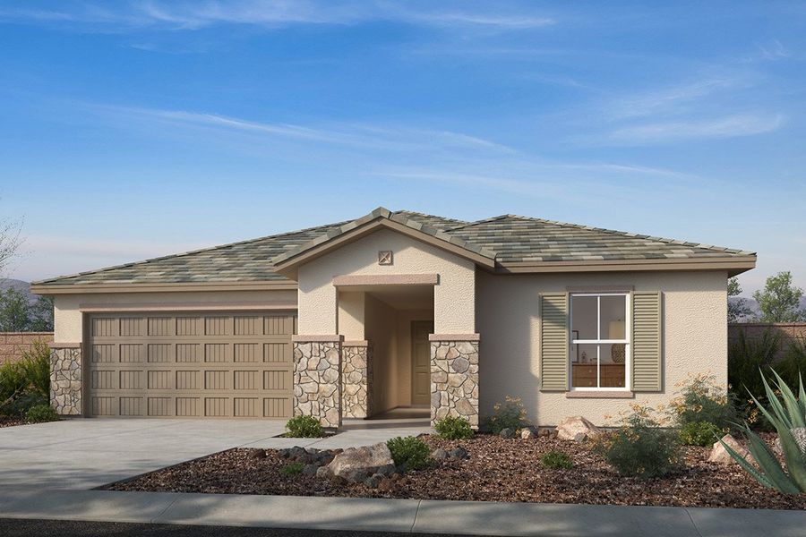 Exterior C with optional stone